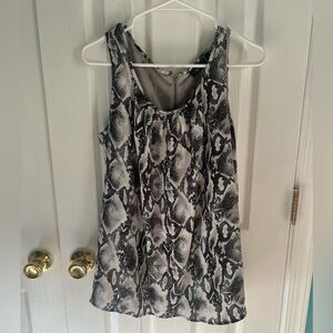 APT.9 Womens‎ Snakeskin Print Polyester Tank Top